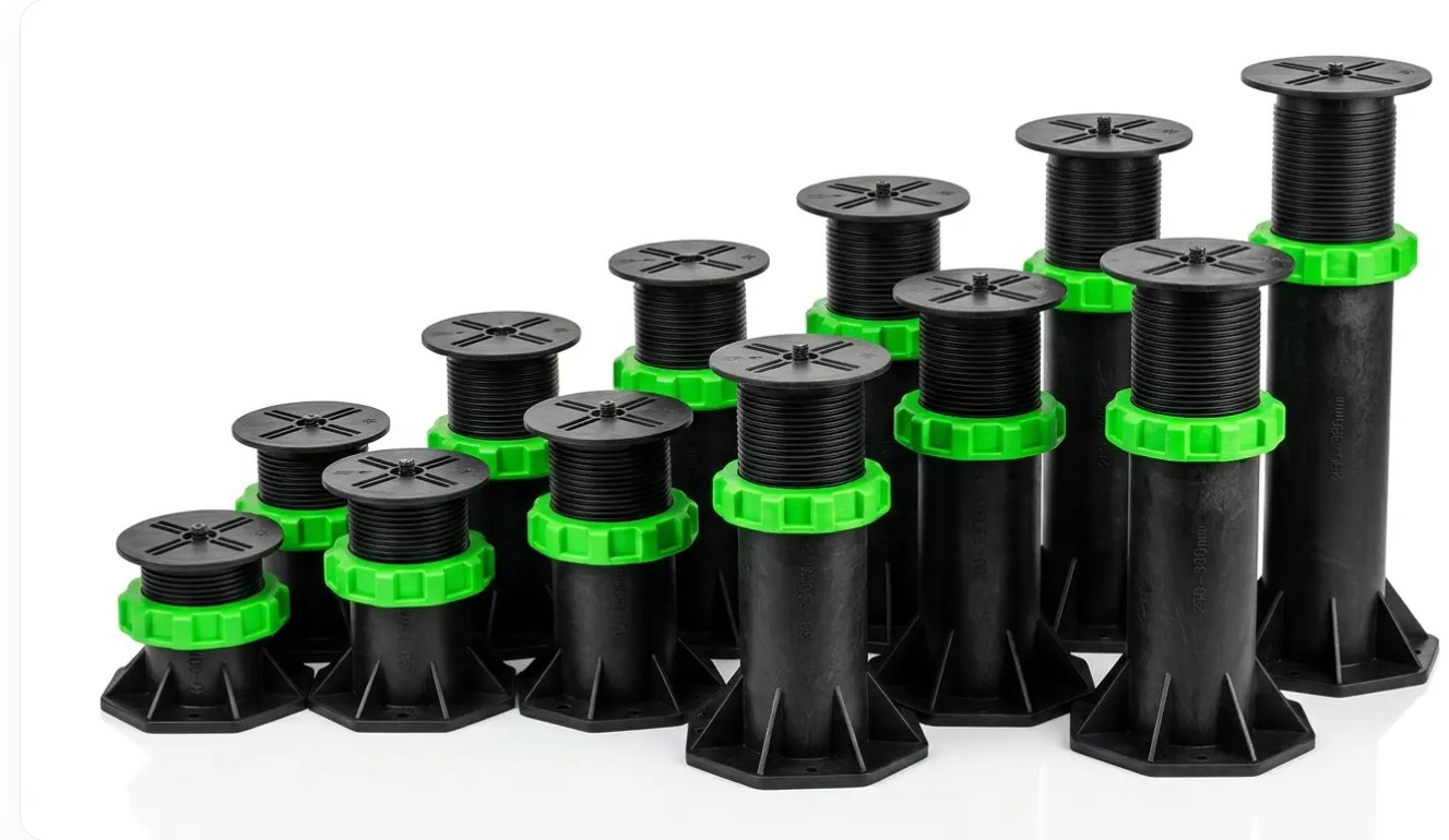 AVAYO adjustable pedestal supports in a range of heights